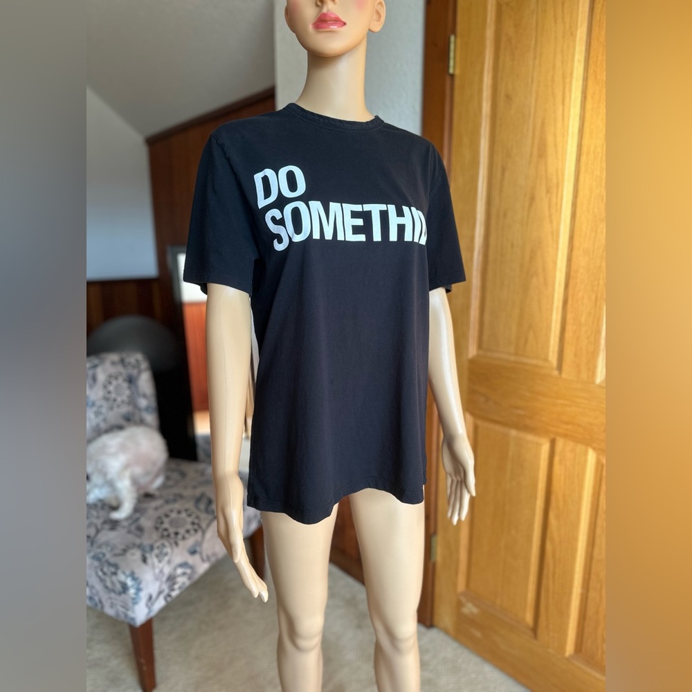 Alexander Wang Do Something T-shirt Size M Black color